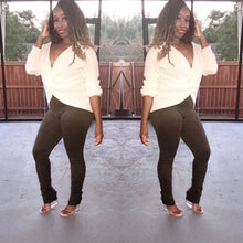 Load image into Gallery viewer, Stacked leggings (olive)